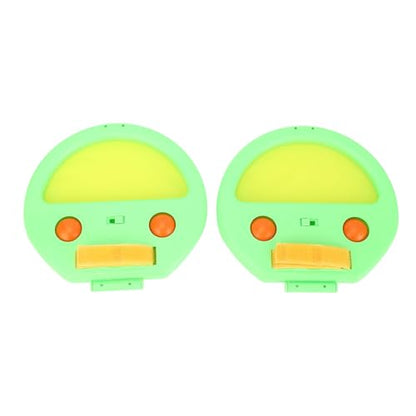 Toss and Catch Ball Set, Hand Exercise Ball Throwing Set, Double Player Outdoor Game with Soft Balls, Ideal for Beach Picnic Party (Green) - color: Green