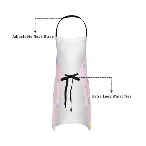 Castle Fairy Boy Soccer Kitchen Apron - color: Pink Badminton
