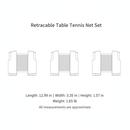 Portable Retractable Ping Pong Net Set with 2 Rackets & 3 Balls, Tool-Free Clamp for Any Flat Table - color: Yellow