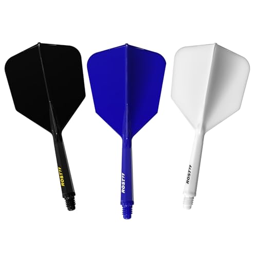 CUESOUL ROST 77 Integrated Dart Shaft and Flight Big Wing Shape,Set of 3 - color: Mixed Color, size: M-28mm