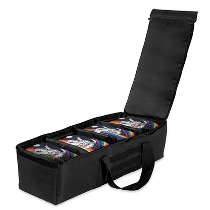 Play Platoon Cornhole Bag Carrying Bag, with 4 Separation Pouches, Black - style: Duffel