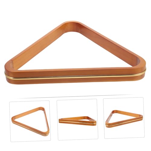 Pine Wood Billiard Ball Rack Triangle Pool Table Accessory for Standard Balls Neat Arrangement Portable Snooker Frame for Home and Tournament Use