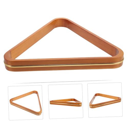 Pine Wood Billiard Ball Rack Triangle Pool Table Accessory for Standard Balls Neat Arrangement Portable Snooker Frame for Home and Tournament Use