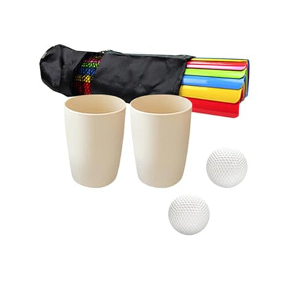 10 Pieces Pipeline Group Games Outdoor Teamwork Relay Activity PVC Construction with Golf Balls and Storage Pouch Suitable for Sports Day Children Gym, L 5.5cm Width