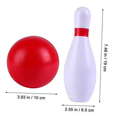 Abaodam 1Set Bowling for Indoor PU Bowling Game with Pins Balls Fun Exercise for Boys Enhances Coordination Observation Skills