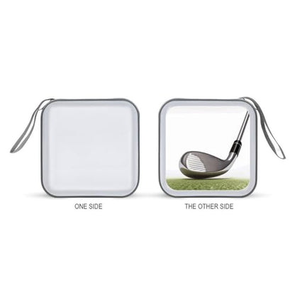 Golf Club DVD Case, 40 Capacity CD Case Holder with Zippers, Portable CD Holder Hard Plastic Disc Cases Personalized DVD Wallet Organizer for Car Home Travel