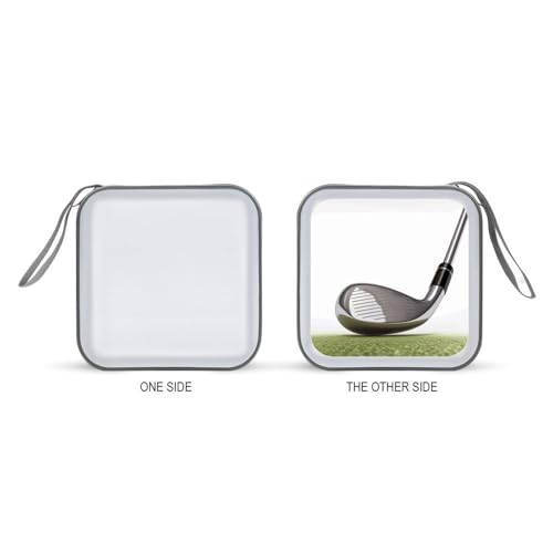 Golf Club CD Case 40 Capacity DVD Case with Zipper Disc Storage Organizer Portable CD Holder Storage Hard Plastic DVD Wallet Holder Organizer for Home Car Travel