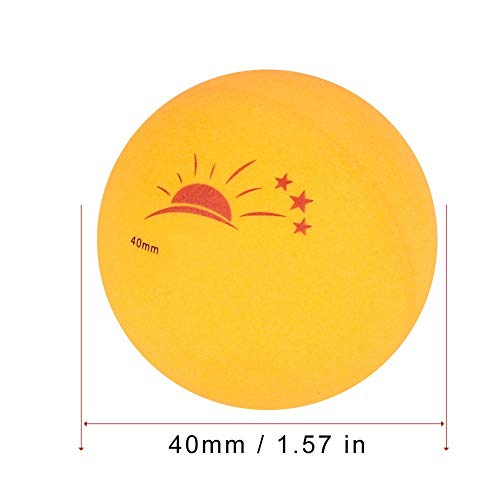 Vbest life Ping Pong Balls with Box, 60 Pcs 3-Star Table Tennis Ball Ping Pong Balls for Competition Training Entertainment - color: Orange