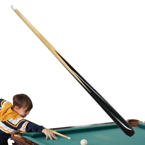 Kids Pool Stick - Hand Polished Tight Spaces Pool Stick for Small Table Play, Short Lightweight Wooden Cue with Smooth Grip & Portable Design for Boys Girls Children Billiard Games
