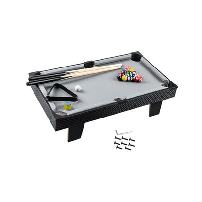 kowaku Mini Tabletop Pool Set Billiards Game Home Billiard Cues Game Balls Desktop Snooker for Kindergarten Bar Nursery Kids Adults, 81cmx40cmx15.5cm