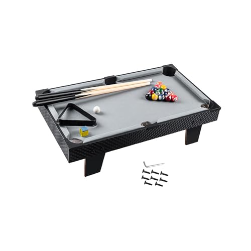 kowaku Mini Tabletop Pool Set Billiards Game Home Billiard Cues Game Balls Desktop Snooker for Kindergarten Bar Nursery Kids Adults, 81cmx40cmx15.5cm