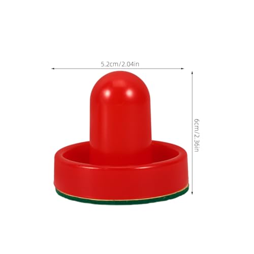 POPETPOP 1 Set Air Hockey Pushers and Pucks, Air Hockey Goal Handles Pushers, Goal Handles Paddles Replacement Accessories for Game Tables (2 Strikers, 4 Pucks)