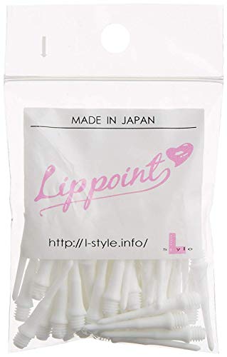 Lstyle Dart Tips: Original Lippoint - Soft Tip Dart Points - 2BA Thread - Regular Length - 2 Pack White