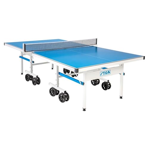 STIGA Outdoor Table Tennis Table – All-Weather Waterproof Aluminum Ping Pong Table with Net & Post, QuickPlay Assembly, 108" L x 60" W x 30" H - style: XTR Pro