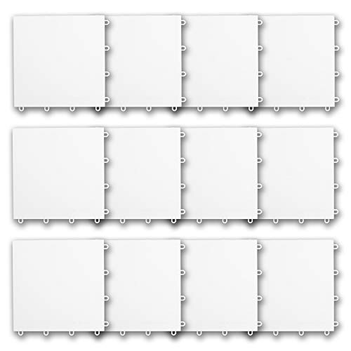 Franklin Sports Synthetic Ice Hockey Shooting Pad - Fake Ice Dryland Tiles for Shot Training Stick Handling Skills Practice - Hockey Training Equipment - 4' x 3' Feet