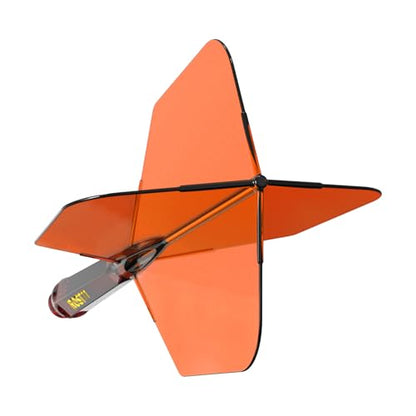 CUESOUL ROST 77 Integrated Dart Shaft and Flight Big Wing Shape,Set of 3 - color: Red with Yellow Logo, size: S-23mm