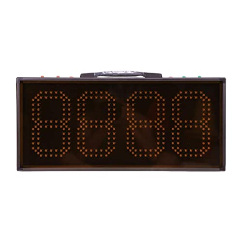 Timer Clock, Electronic Scoreboard Digital Electric LED for Soccer Volleyball, Battery Powered Portable Tabletop, Countdown Timer, Score for Game for Home Gym Garage - size: Double Side