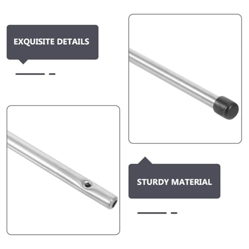POPETPOP 2pcs Foosball Table Replacement Rods Durable Iron Operation Poles for Table Soccer Easy Install Accessories for Boy Girl Adults