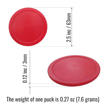 63mm Air Hockey Pucks, 3mm Thick, 7g
