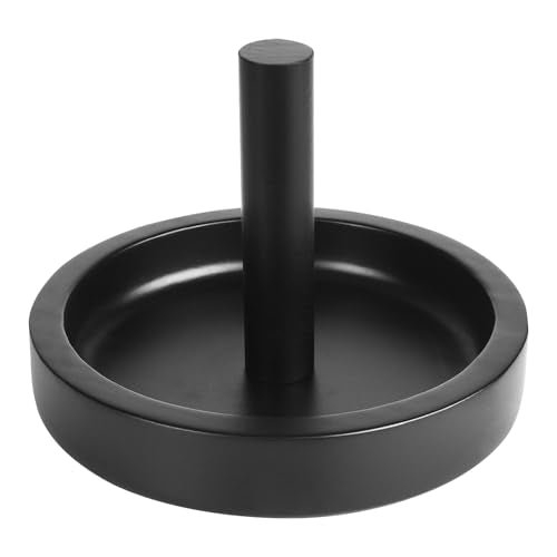 Wood Cone Talc Bowl Cone Chalk Holder for Pool/Billiards Table - color: Black