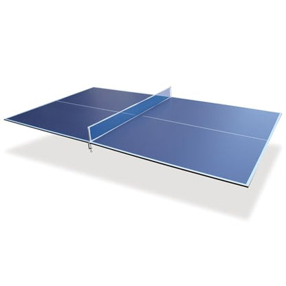 GOWE 9ft Blue Mid-Size Ping Pong Conversion Top Foldable & Portable Table Tennis Table Top for Indoor Games