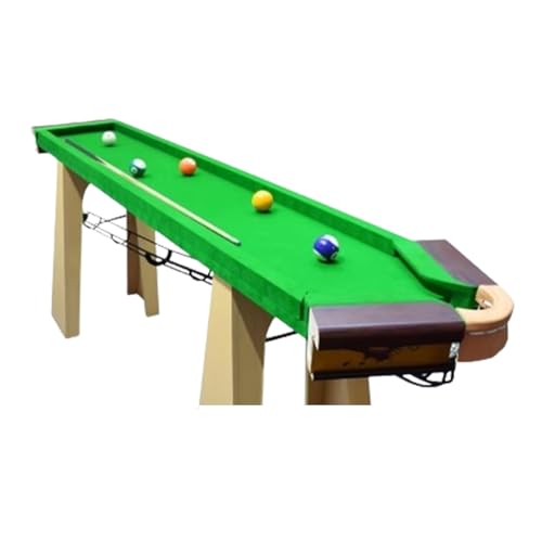 Portable Pool Table, Lightweight Compact Billiard Table with Full Accessory Set, Sturdy Space-Saving Pool Game Table for Indoor Outdoor Family Game Night, Apartment & Small Home Entertainment - color: A
