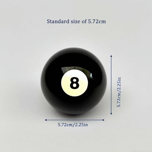Billiard Balls Set 2-1/4 Inch Regulation Size, 16-Piece Premium Resin Pool Balls for Professional & Home Pool Table Replacement, Tournament Standard Billiard Balls(16 Resin Balls) New Grade A Crystal - style: Small Characters-White circle