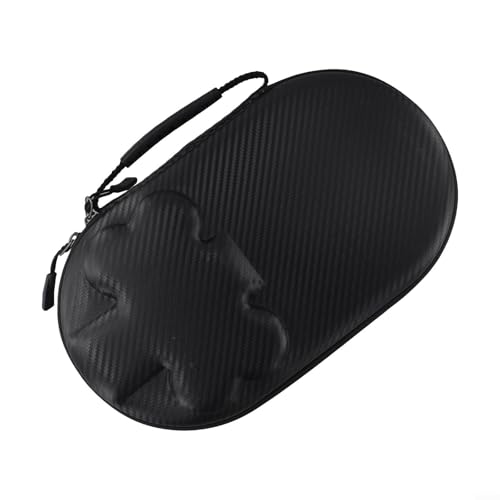 Table Tennis Racket Bag, EVA Hard Shell Case for 2 Paddles & 4 Balls, Waterproof Storage Box with Handle and Elastic Bands for Ping Pong Accessories