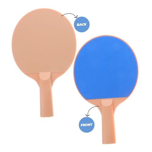 Generic Outdoor Table Tennis Set with Plastic Elastic Paddles and Bright Balls Ergonomic Grip for Comfortable Control Pong Equipment for Outdoor Games and Competitions
