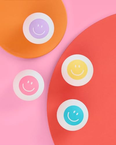 xo, Fetti Ping Pong Smiley Balls - 4 pcs, 40mm | Fun Bachelorette Ping Pong Game, Happy Pastel Birthday Party Decorations, Table Tennis Game, Rainbow, Gag Gift, 21st Bday