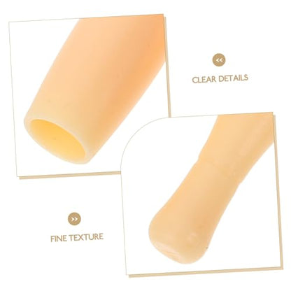 Yardwe 10pcs Bowling Game Accessory Bowling Pin Soft Pins Mini Foam Tabletop Little Bowling Accessories Bowling Accessory Bowling Supply Table Bowling Game Plastic Beige