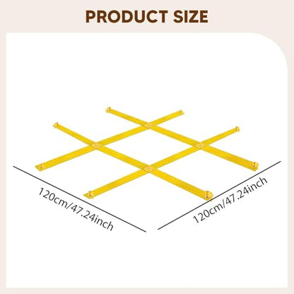 Large Set with Fixing Stakes, Ideal for Picnics in The Garden Or Lawn. - color: Yellow a