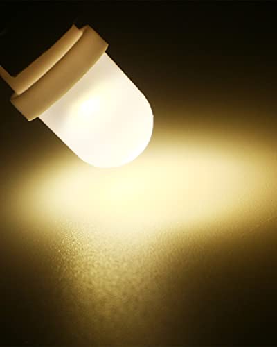 Keiurot 555 Bulb T10 194 DC AC 6V 6.3V for Pinball Led Bulbs Arcade Pinball Machine Light Bulb Lamp Warm White Nonpolarity, Pack of 10 - color: Warm White, size: T10