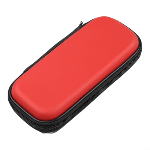 FABULETTA Case, Hard EVA Shell Storage Bag with Foam Slots for 3 Darts, Portable Red Carry Pouch for Travel and Indoor Games Protection