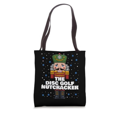 Disc Golf Nutcracker Matching Christmas Tote Bag