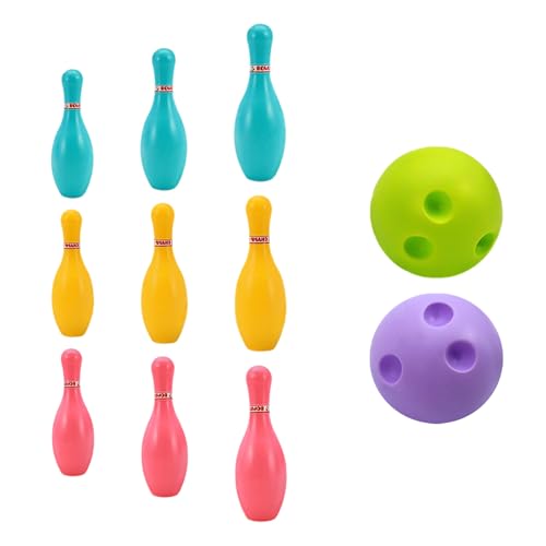 Bowling Game Set Toy for Preschooler Learning Fun Hand Eye Coordination Set for Family Party Gathering Toy - size: X-Large