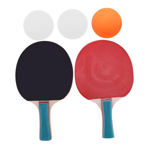 Lightweight Table Tennis Paddle with Comfortable Grip Widened Surface for Effortless Serve and Return Outdoor Sports Kit with Bats and Balls for Fitness and Training