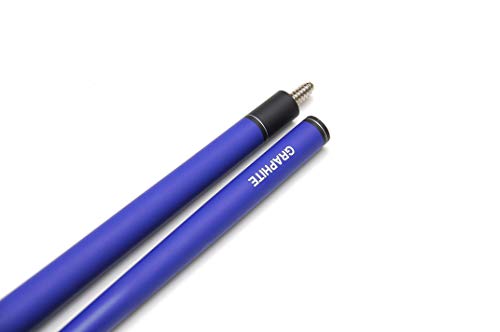58" Two-Piece Graphite Fiberglass Composite Billiard Pool Cue Stick - color: Purple - Matte