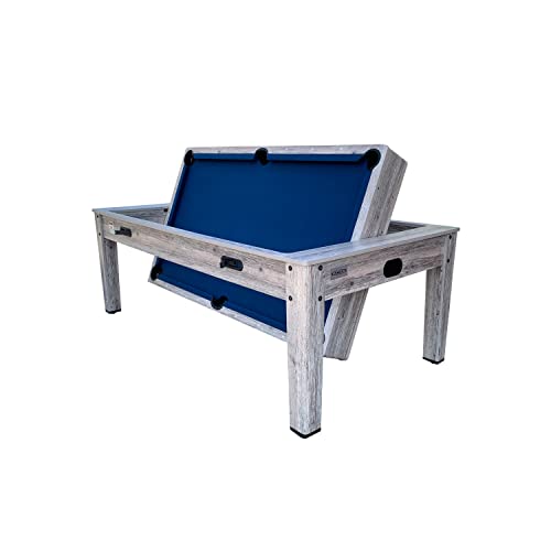 Luxor 7.5-Foot 4-in-1 Multi-Game Swivel Pool Table - Billiards/Pool, Ping Pong, Hockey & Dining