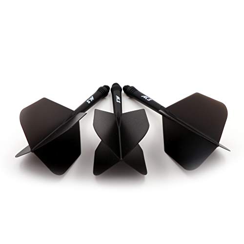 CUESOUL ROST Integrated Dart Flight and Shafts Meduim/Small/Large - color: Solid Black, size: Size M-28mm