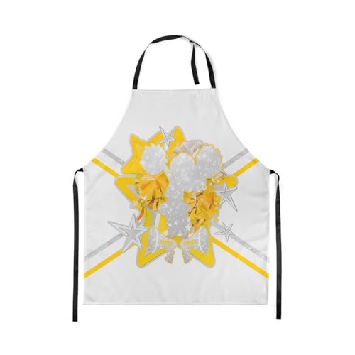 Castle Fairy Boy Soccer Kitchen Apron - color: Cheer Yellow
