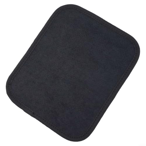 Bowling Ball Towel with Grip Beads, Microfiber Cleaner for Oil and Lane Conditioner, 10x8 Inches Reusable Pad for Gym and Alley, Black(Black+Grey) - color: Black+Grey