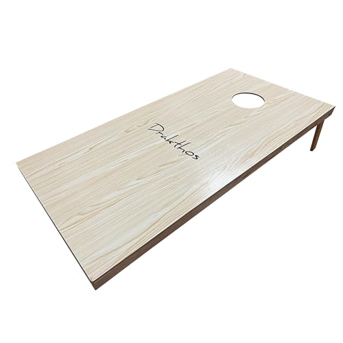 1 Pack Cornhole Board Premium Wood Game Board 4 x 2 ft Regulation Size Replaceable Cornhole Board with Native Wood Texture Game Board Suitable for Outdoor Use