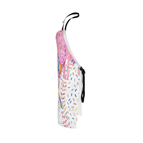 Manfei Baseball Ice Cream Kids Kitchen Apron - color: Pink