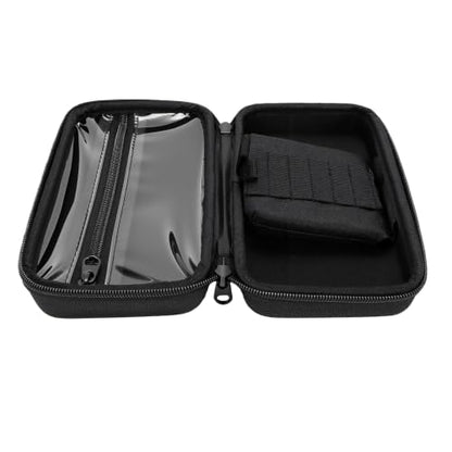 Bewinner Travel Darts Case for Soft Tip | Double Zipper EVA Carrying Bag, Shock Proof Black Storage for 6 Darts with Elastic Straps