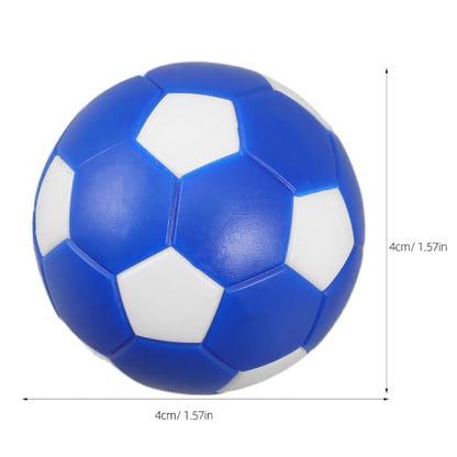 Kisangel 6pcs Mini Foosball Balls - Blue Table Soccer Ball Replacements Mini Foosball 36mm for Tabletop Football Game Kids Indoor Sports Game Night