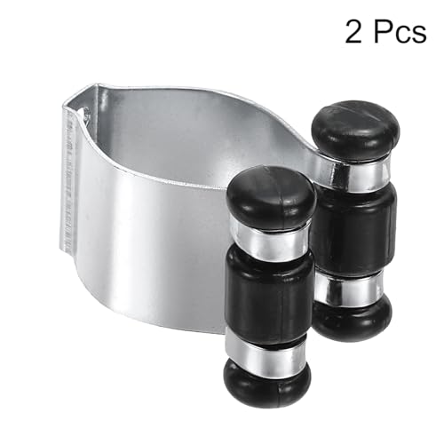 PATIKIL Metal Pool Cue Clips, 2 Pack Billiard Stick Clips, Silver Tone, 38 x 28 mm/ 1.5 x 1.1 inch (L*W), Billiard Clubs, Bars, Home Entertainment - color: Silver
