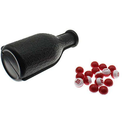 Billiard Shaker Pool Snooker Billiard Table Kelly Pool Shaker Bottle with Red and White Peas Balls Accessories