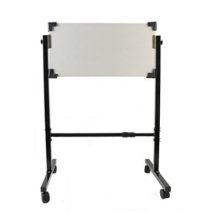Table Tennis Rebound Board Rebounder with 8 Rubbers, Improved 2nd Generation Pingpong Return Board Self Training Equipment, Strong Steel Frame & Wheels (Stand Model) - style: 66 x 33cm - Stand Model