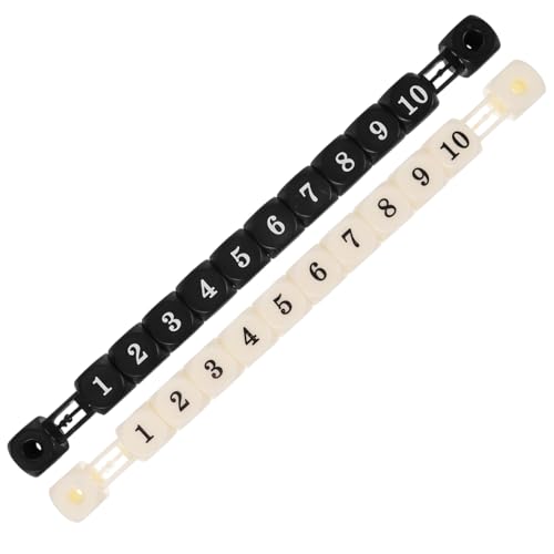 Kisangel 2pcs Foosball Scoring Counters, 10 Numbers Table Football Counter Scoring Score Indicator for Standard Foosball Table Parts